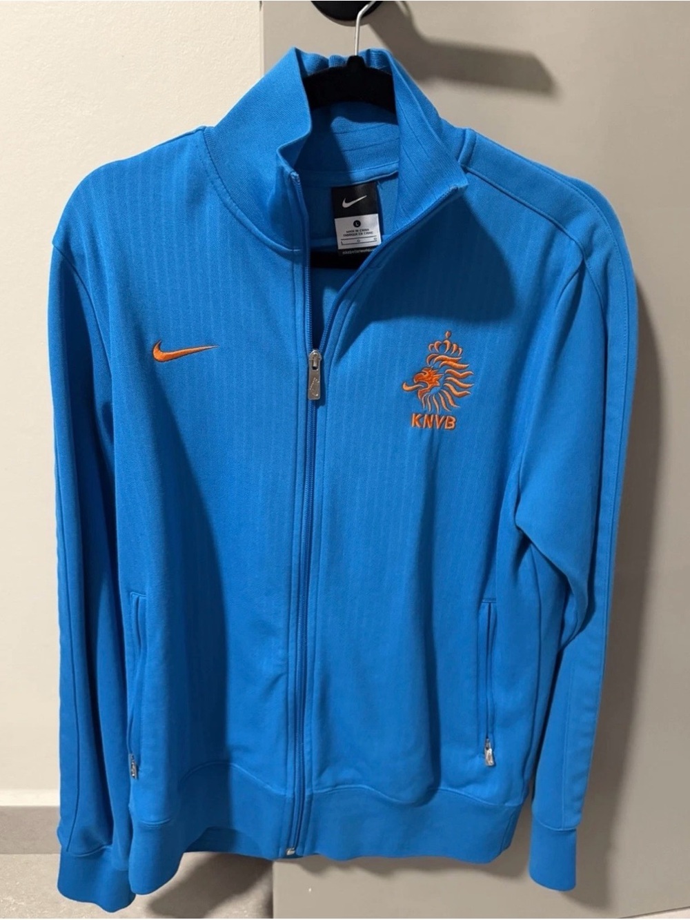 Nike Bright Blue Polo with White Swoosh